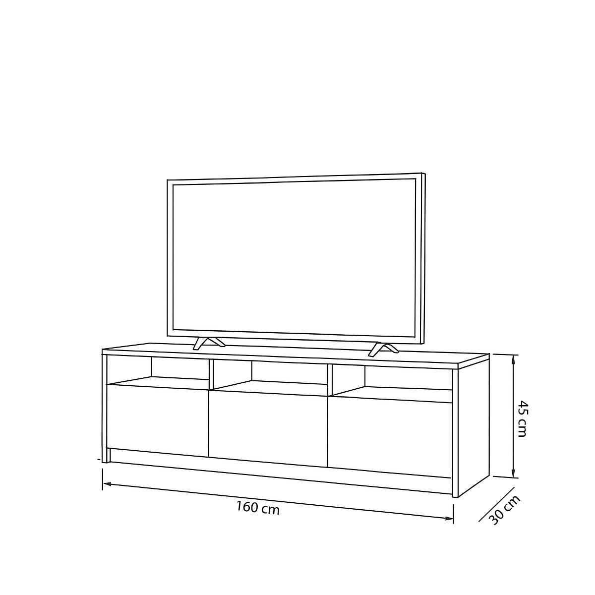 TV Table, 160 × 30 × 45 cm - MOD - AZ30065