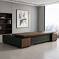 مكتب 200×160×75 سم + سايد – بني وأسود – AZ1265