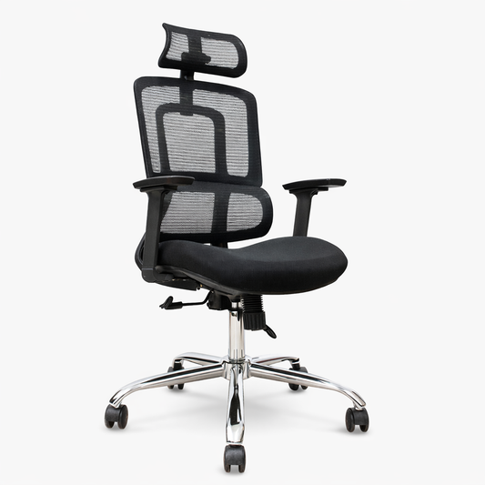 كرسي مكتب مودرن | 126×65×70 سم | أسود | S-008