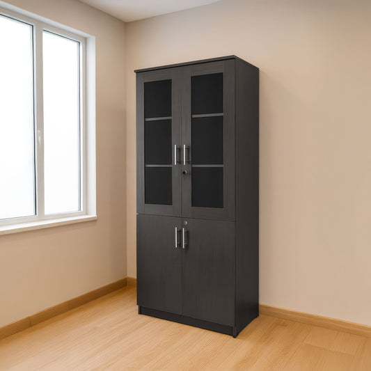 مكتبة 2 ضلفة – 200×80×40 سم – رمادي – AZ50032