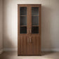 مكتبة 2 ضلفة – 200 × 80 × 40 سم– بني– AZ50068