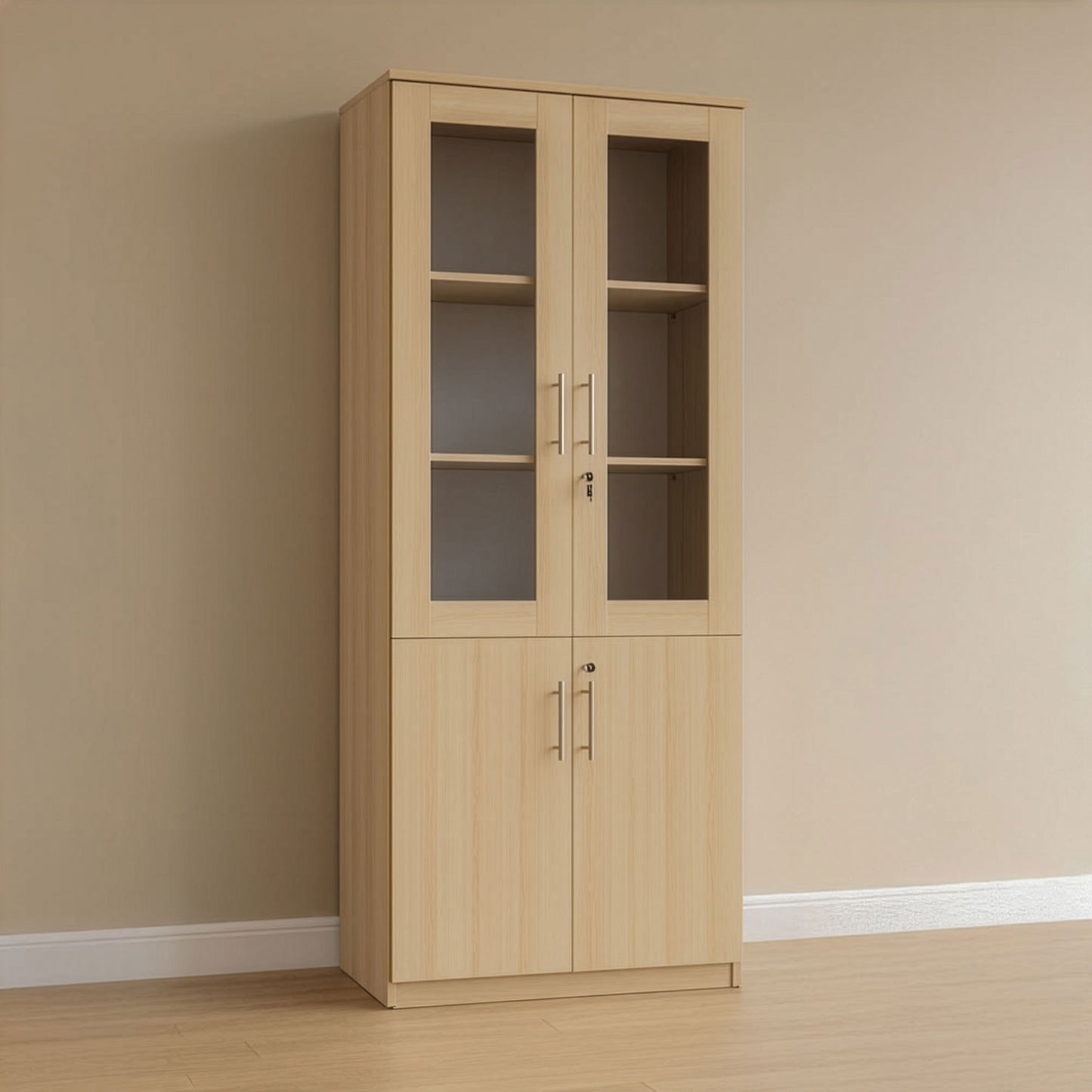 مكتبة 2 ضلفة – 200×80×40 سم – خشبي – AZ50034
