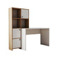 Desk 140x 50x 140 cm - wooden and white- AZ1180