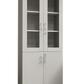 Bookcase 2 Doors - 200×80×40 cm – Gray – AZ50033