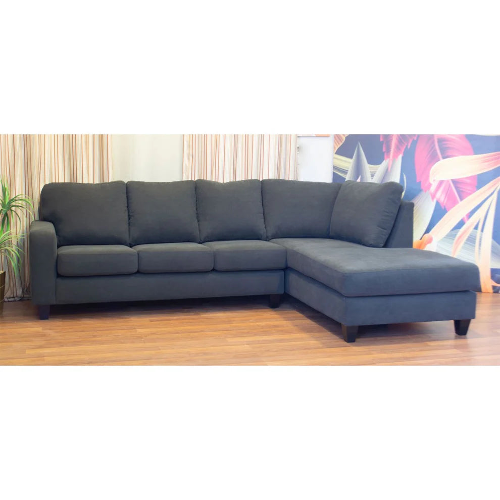 Modern L-Shaped Corner Sofa (Pine Wood, Plywood) – Loura