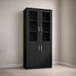 مكتبة 2 ضلفة 200×80×40 سم – أسود – AZ50054