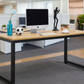 Desk 120 x 60 x 75CM - wooden  and black  - AZ1251