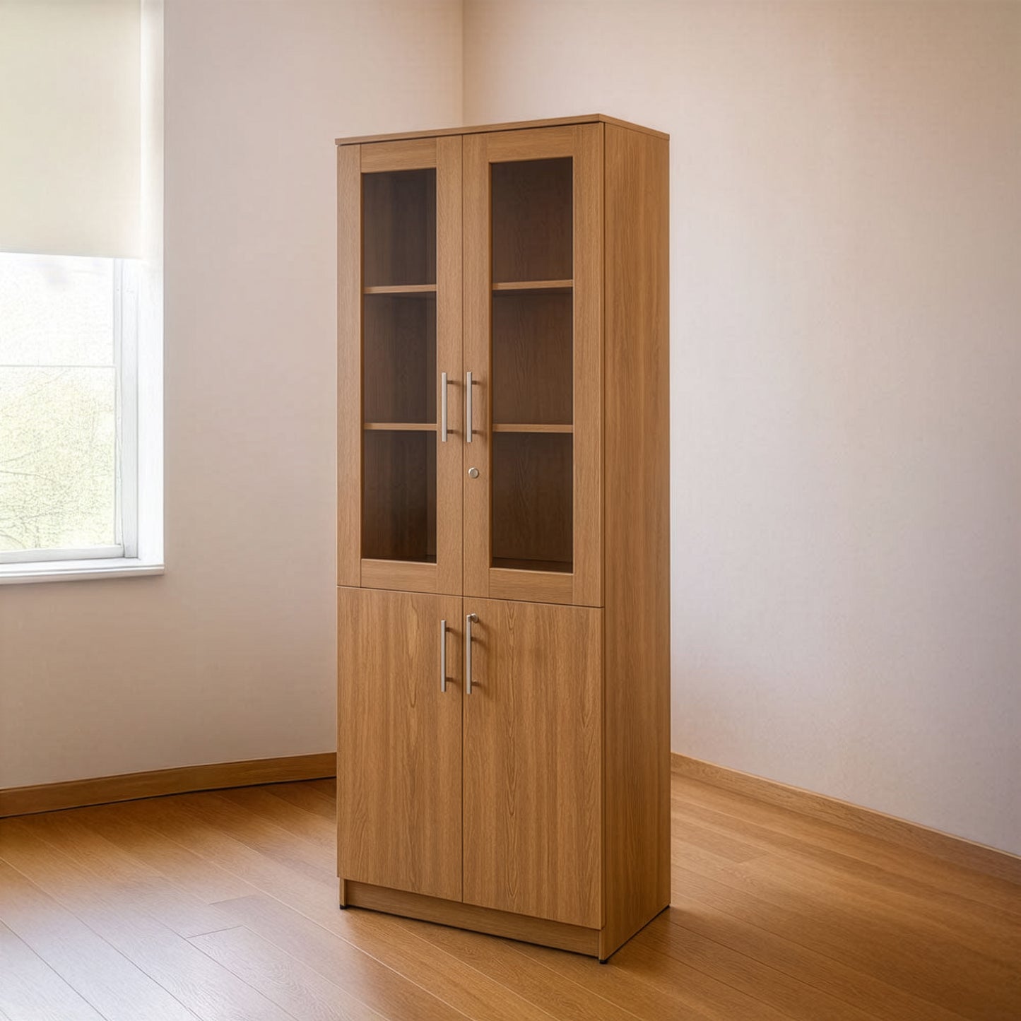 مكتبة 2 ضلفة – 200×80×40 سم – خشبي – AZ50035