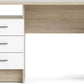Desk 120 x 60 x 75 cm - Beige and White - AZ1070