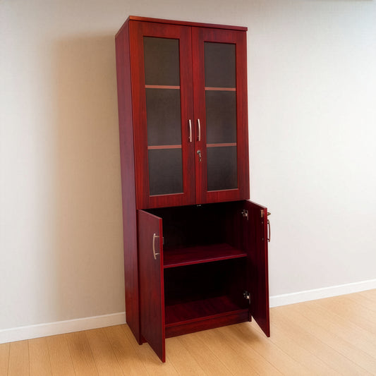 مكتبة 2 ضلفة – 200×80×40 سم – بني – AZ50031