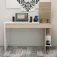 Desk 120 x60 x75 cm - wooden and  white - AZ1097