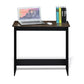 Desk 100 x 40 x 75 CM - black and wooden - AZ1258