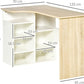 Desk 120 x 45 x 74 cm - Beige and White - AZ1055