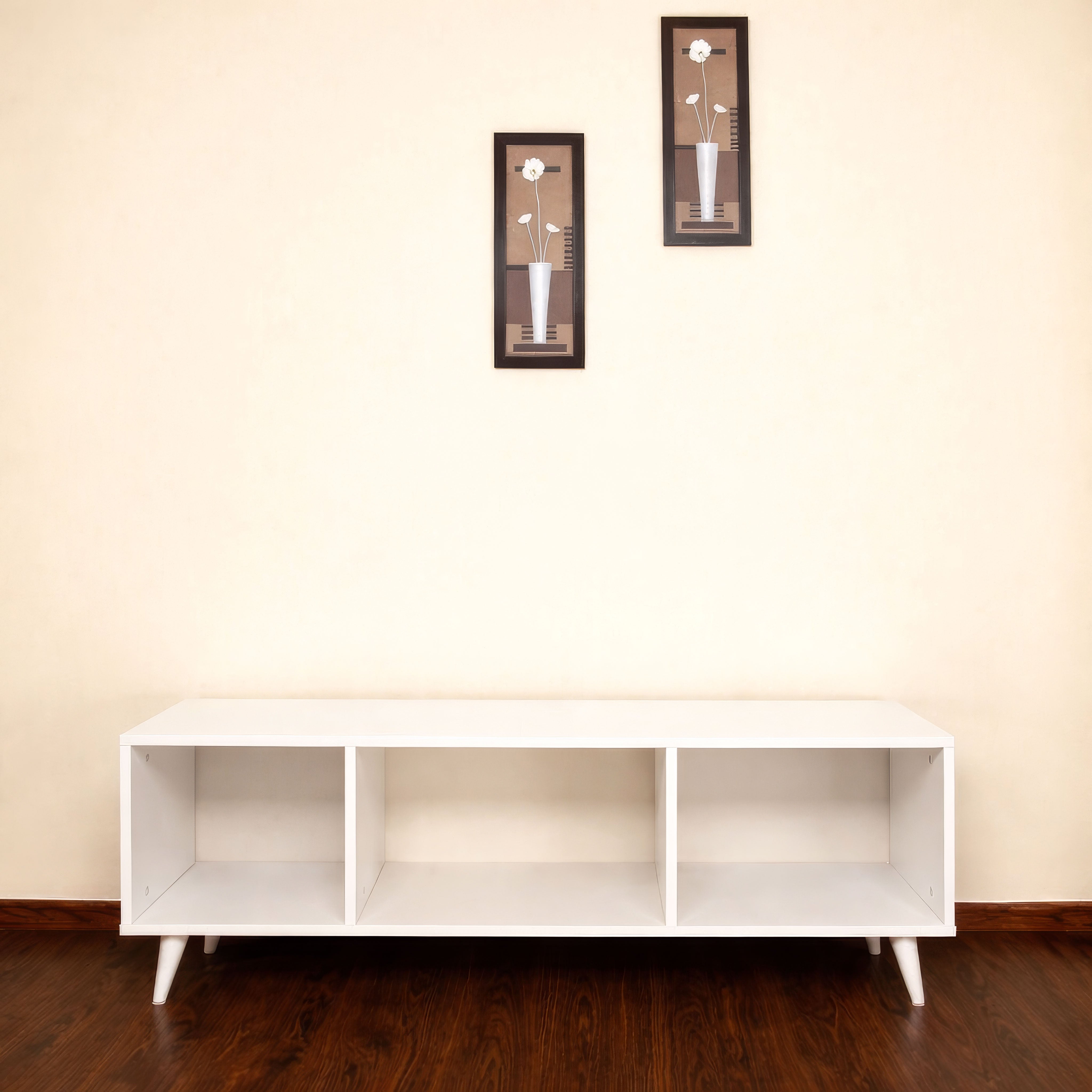 طاولة تلفزيون، 140 × 35 × 45 سم - أبيض - AZ30076