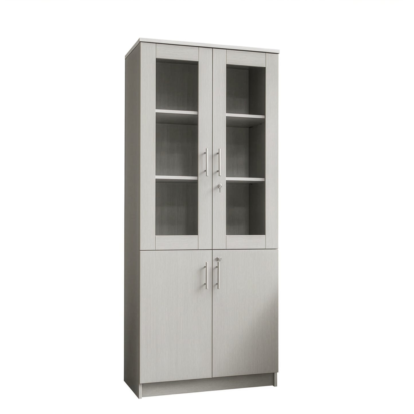 مكتبة 2 ضلفة – 200×80×40 سم – رمادي – AZ50033