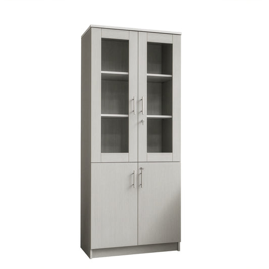 مكتبة 2 ضلفة – 200×80×40 سم – رمادي – AZ50033