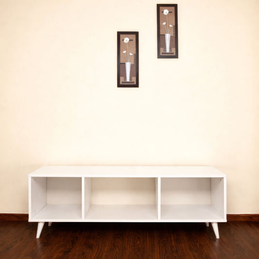 TV Table, 140 × 35 × 45 cm - White - AZ30076