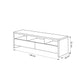 TV Table, 150 × 40 × 55 cm - MOD - AZ30072