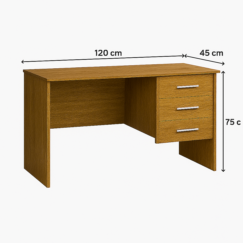Desk 120 x 45 x 75 cm - Wooden - AZ1052