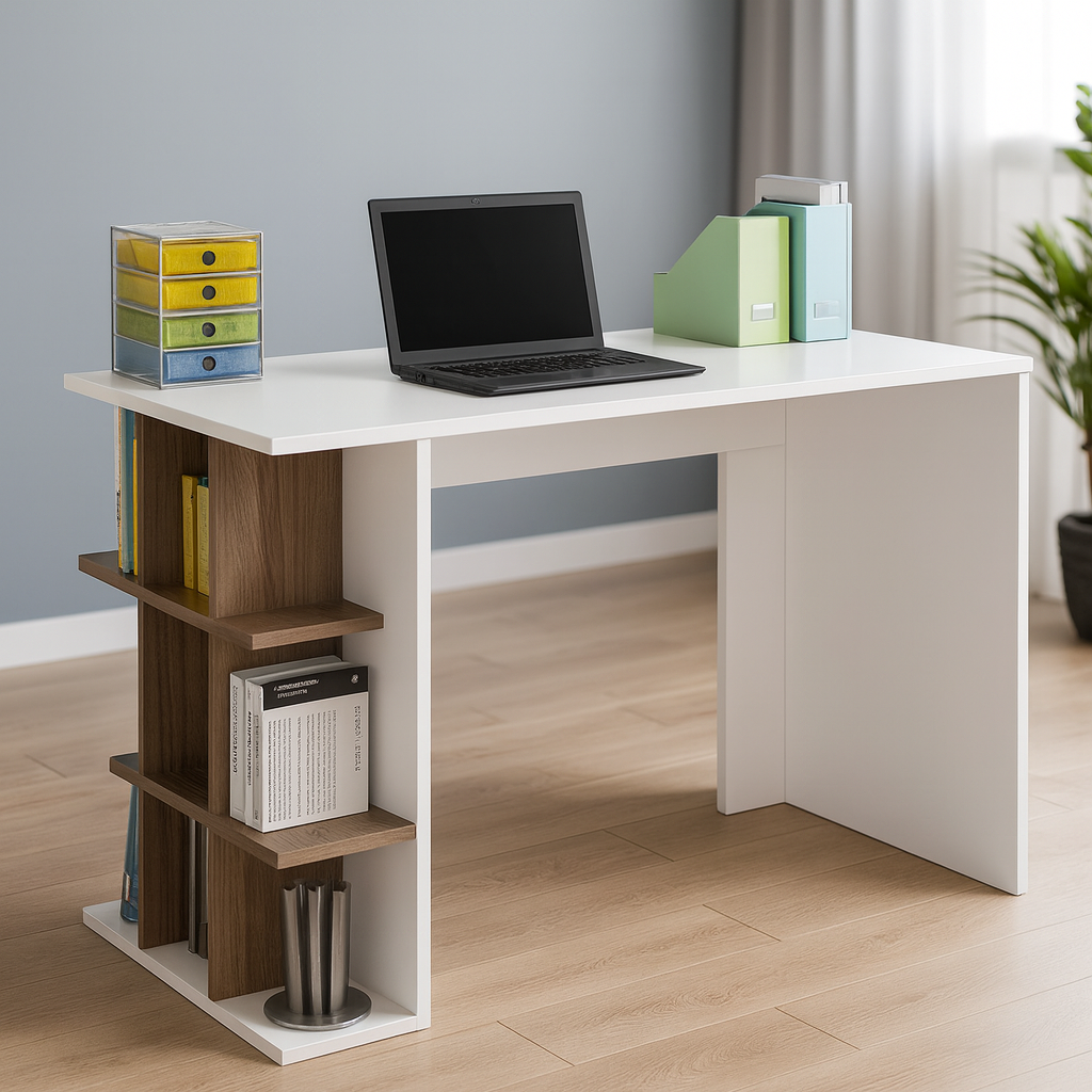 مكتب 120 × 80 × 55 سم – أبيض – AZ1020