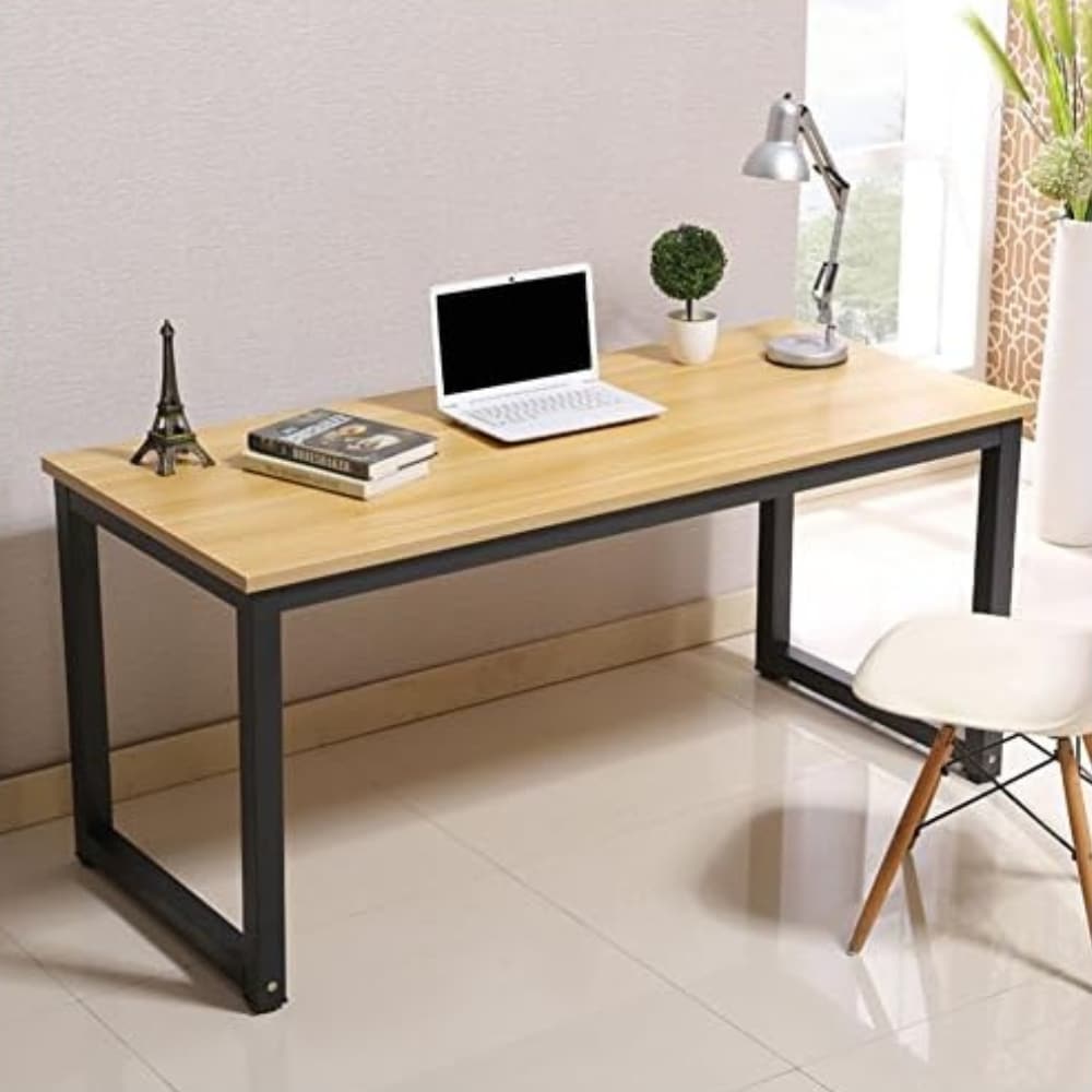 Desk 120 x 60 x 75CM - wooden  and black  - AZ1251
