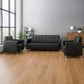 Office Sofa Set – Black - CRYSTAL