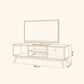 TV Table, 140 × 35 × 45 cm - MOD - AZ30076