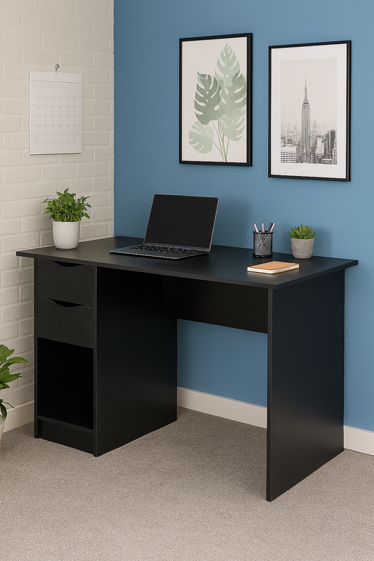 Desk 120 x 60 x 75 cm - Beige and White - AZ1064