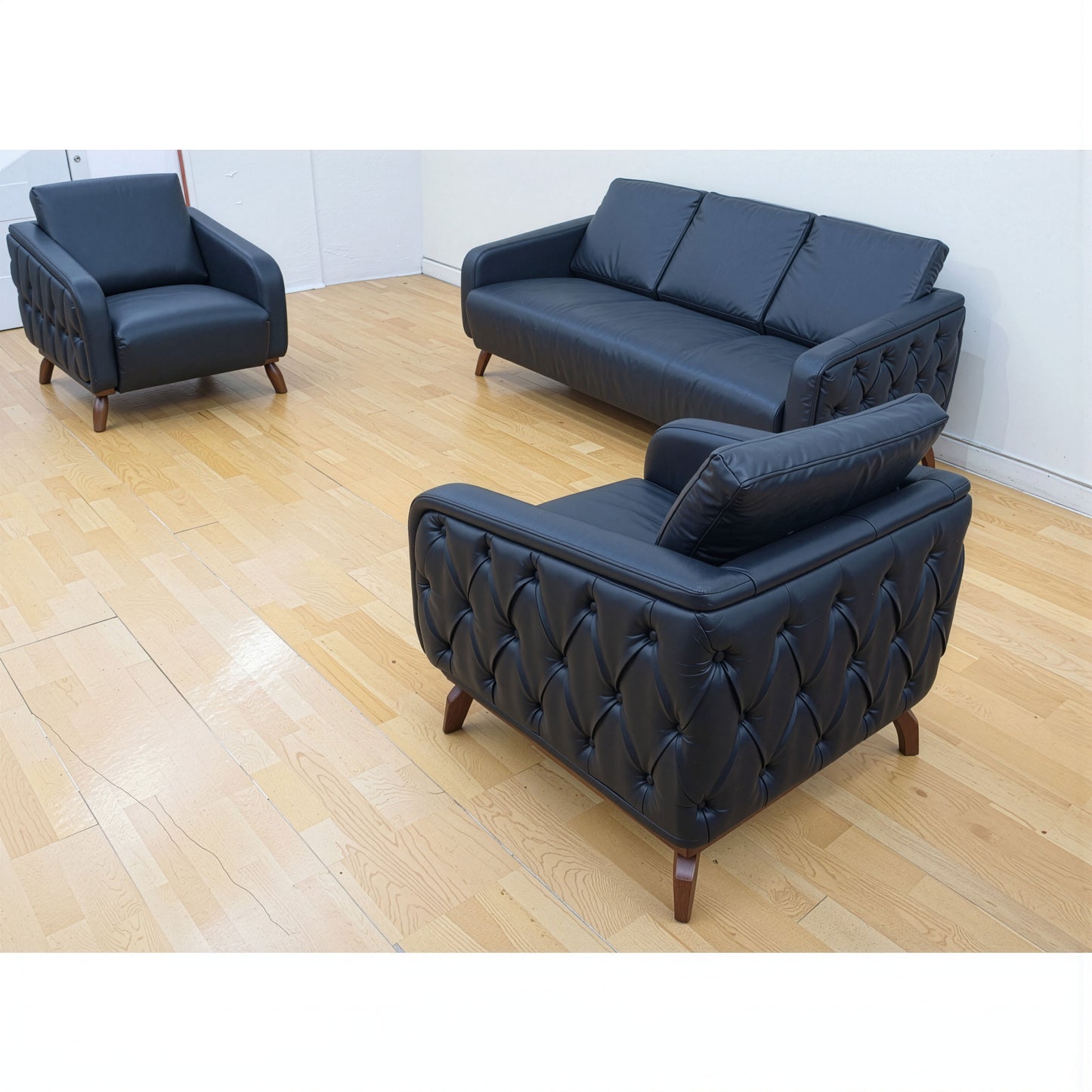 Office Sofa Set – Black - CLASSICO