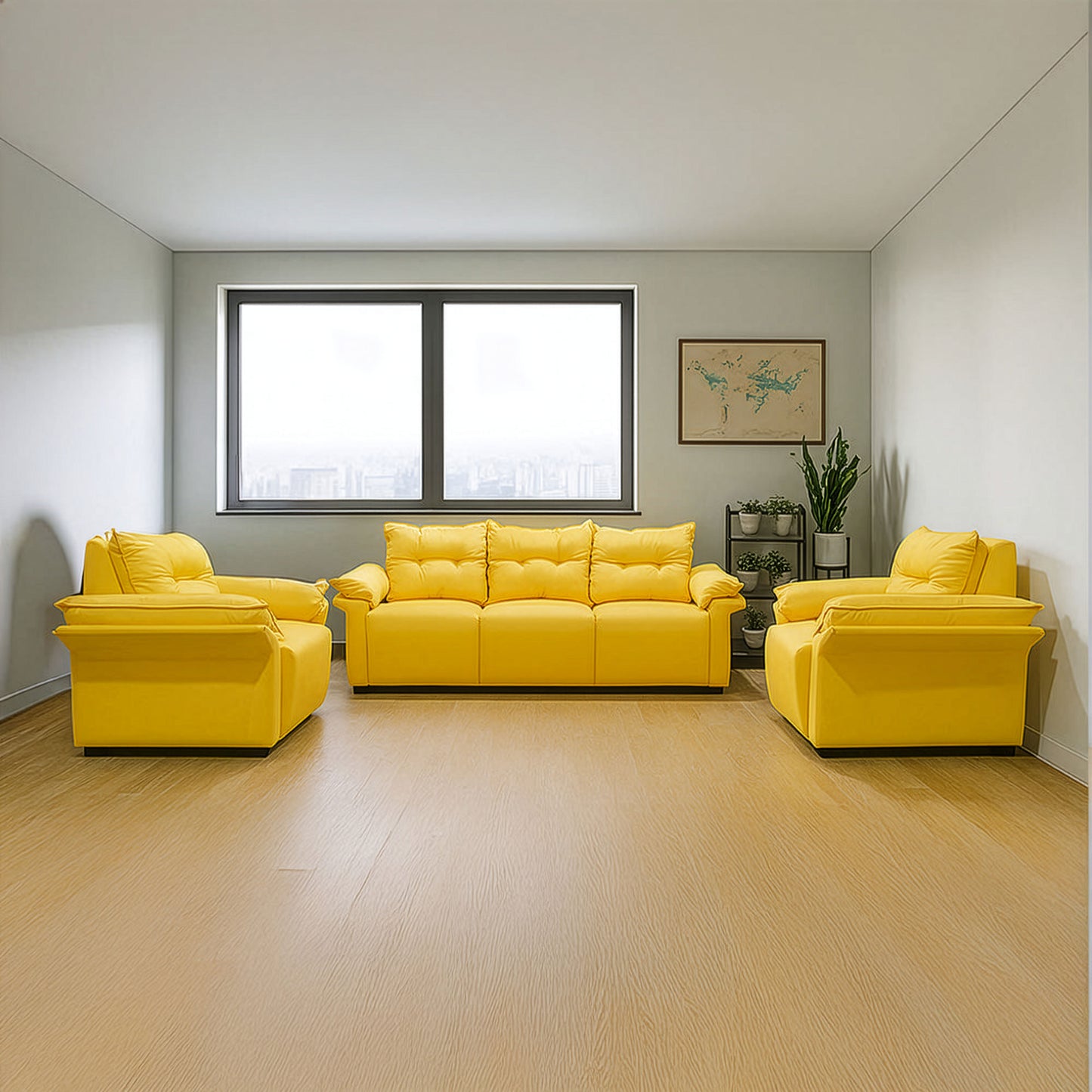 Office Sofa Set – Yellow - Tawar