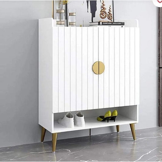 Shoe Cabinet, 80 × 35 × 110 cm -  White  - AZ4007