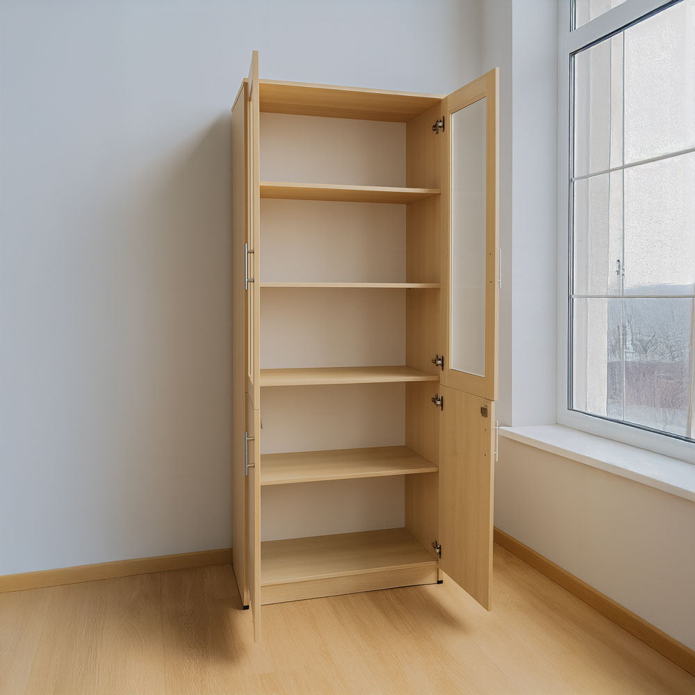 Bookcase 2 Doors - 200×80×40 cm – Wooden – AZ50034