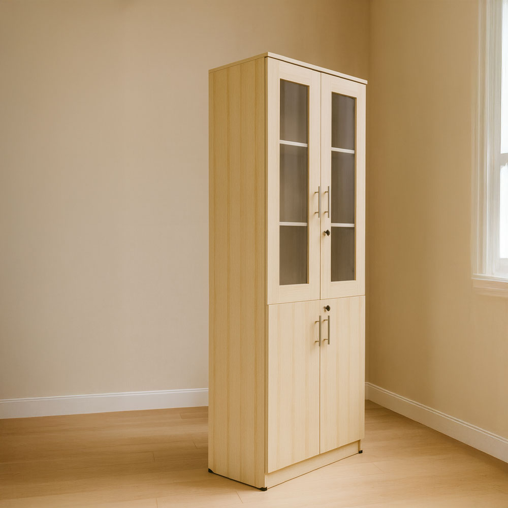 Bookcase 2 Doors - 200×80×40 cm – Wooden – AZ50034