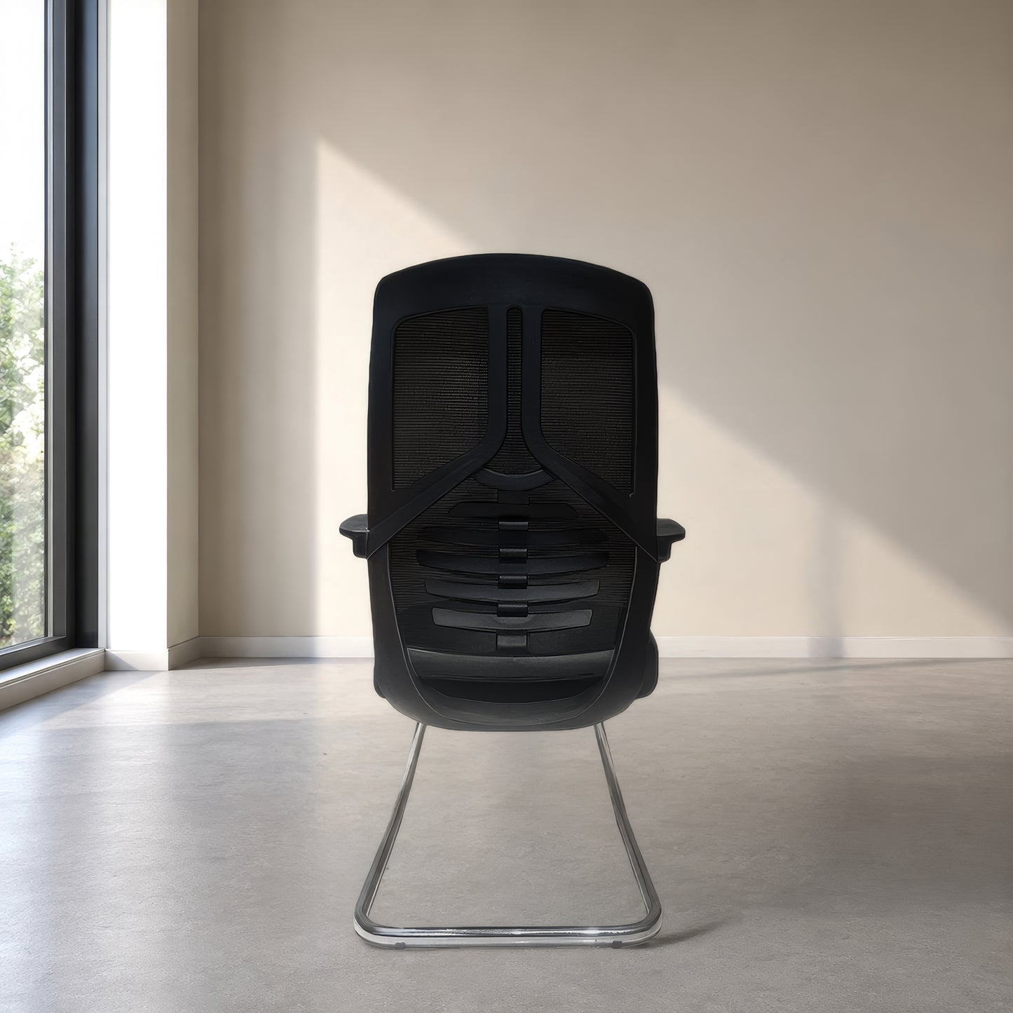 Fixed Back Office Chair 61*60*100 cm - Black - 717-2