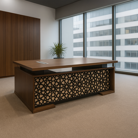 Desk 75*200*80 CM - Brown - AZ120122
