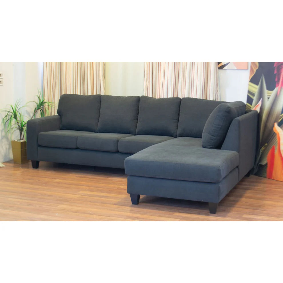 Modern L-Shaped Corner Sofa (Pine Wood, Plywood) – Loura