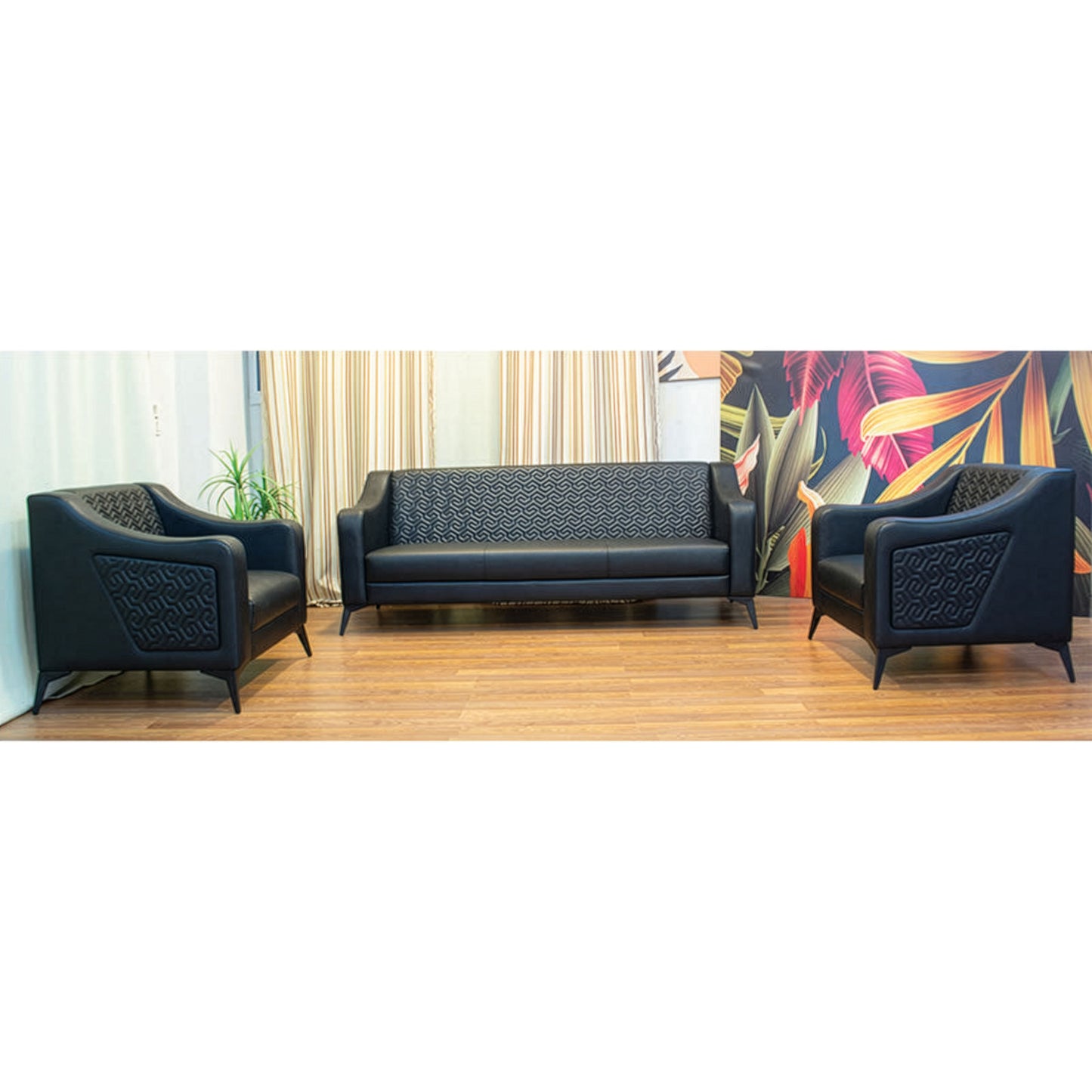 Office Sofa Set – Black - BESAN