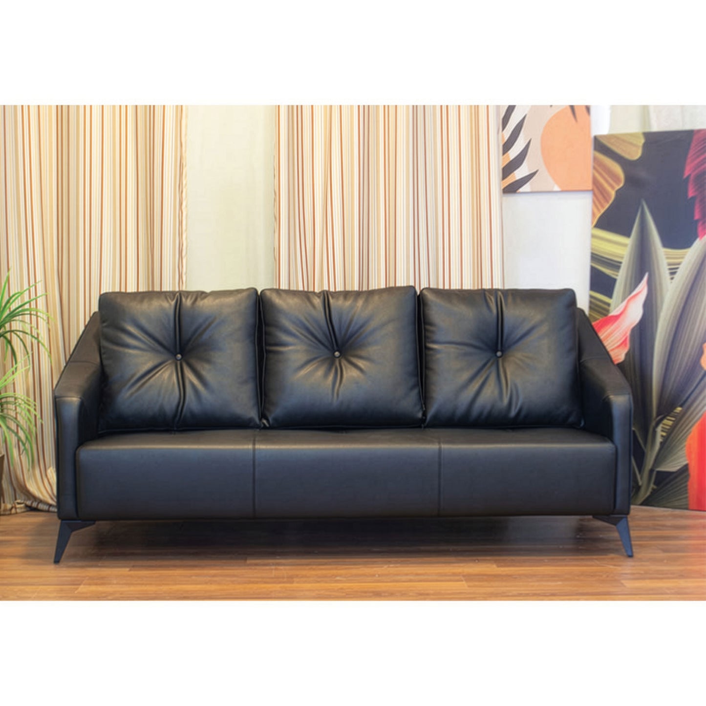 Office Sofa Set – Black - RIYADH