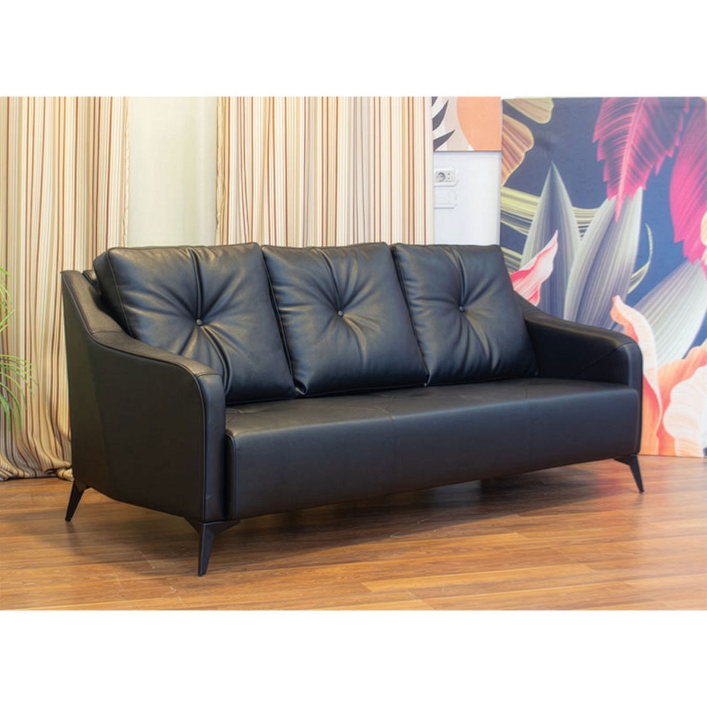 Office Sofa Set – Black - RIYADH