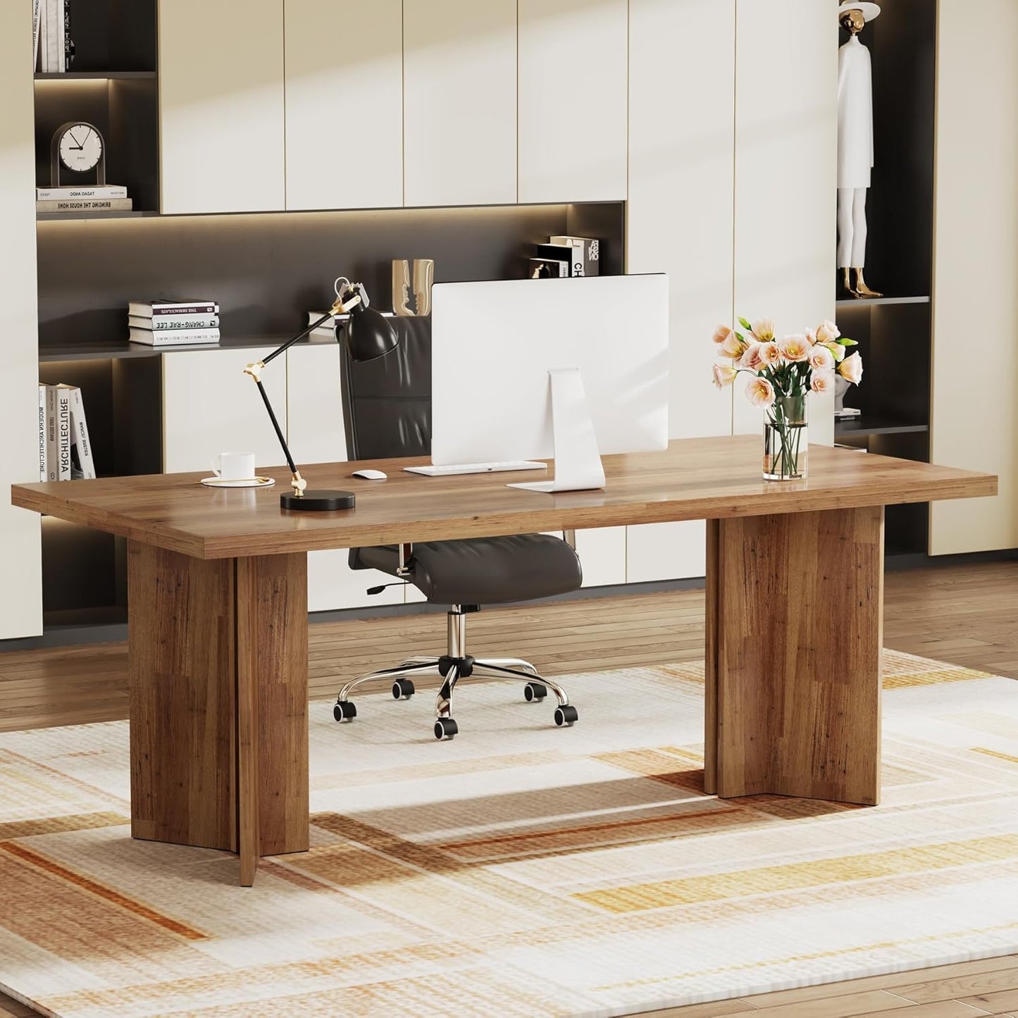 Desk 75 x 220 x 80 cm - Wooden - AZ11171