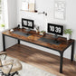 Desk 75 x 180 x 80 cm - Brown - AZ11122