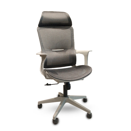 كرسي مكتب ظهر عالي 137×60×58 سم - رمادي - 834AG
