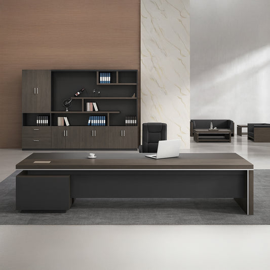 Manager's desk 220 x 160 x 80 - Brown - AZ1102