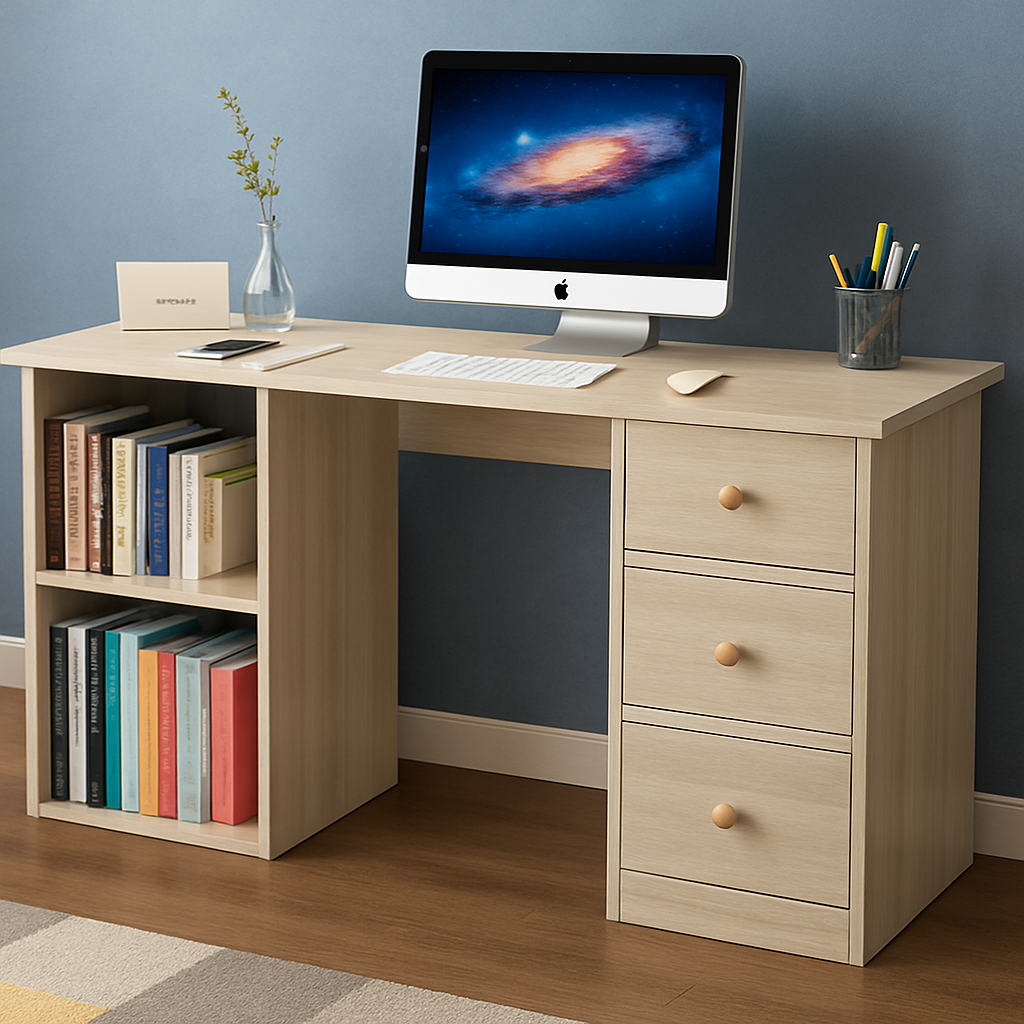 Desk 120 x 45 x 74 cm - Beige - AZ1042