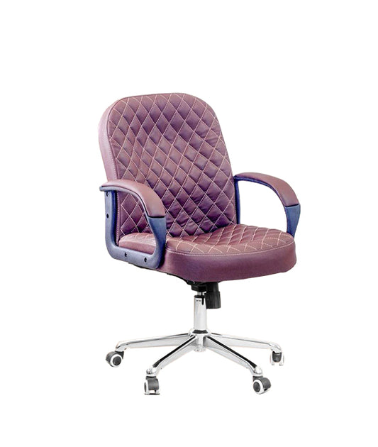 Mid Back Office Chair 100*60*60 cm - Burgundy - GL 301