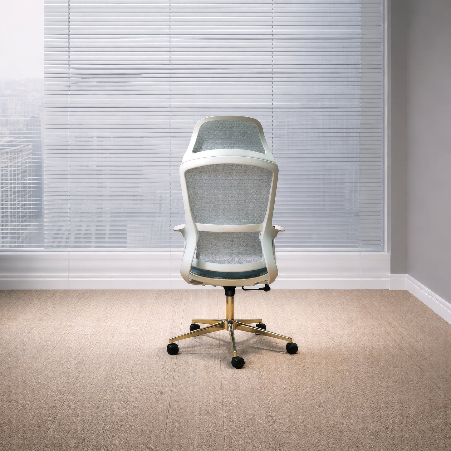 كرسي مكتب ظهر عالي 137×60×58 سم - رمادي - 834AW
