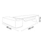 Desk 180 x 80x 75 - Wooden  - AZ1286