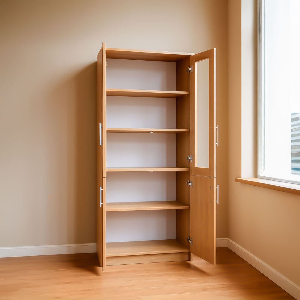 Bookcase 2 Doors - 200×80×40 cm – Wooden – AZ50035