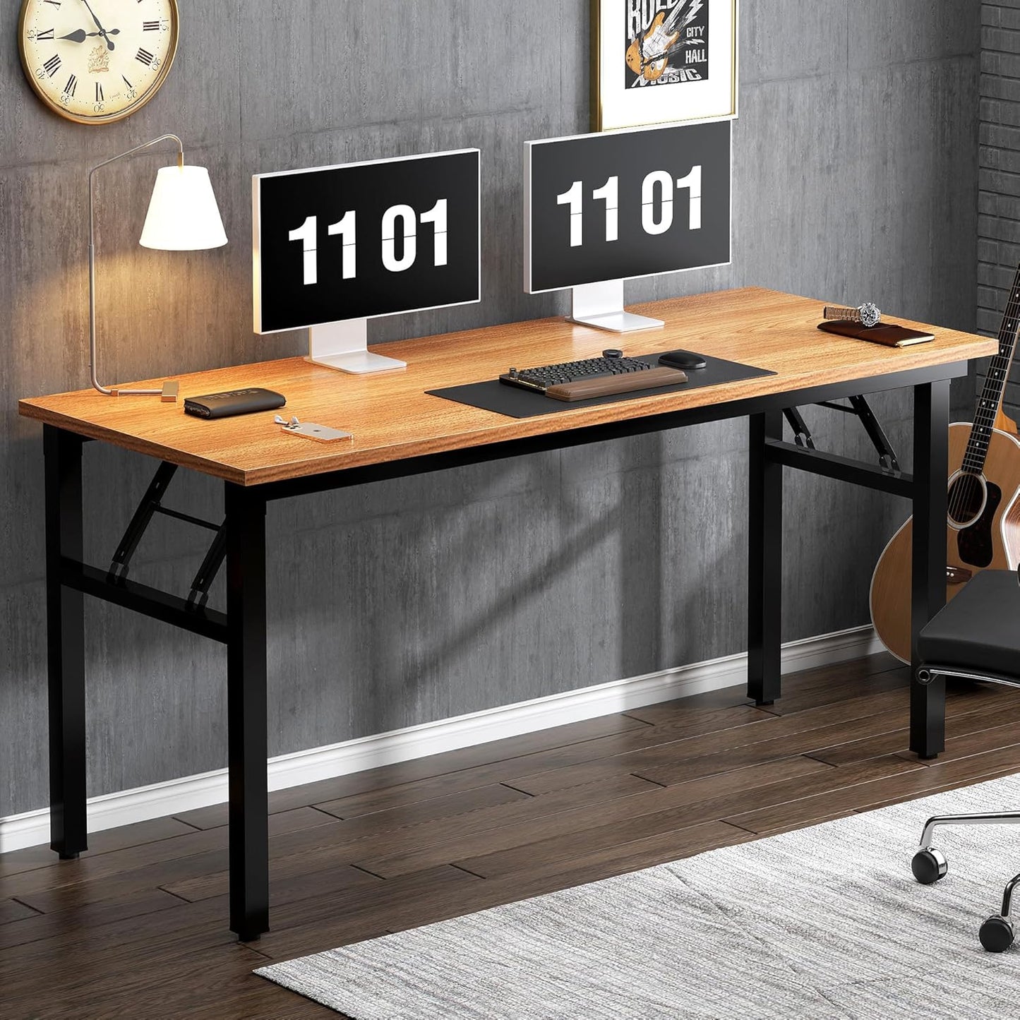 Desk 75 x 160 x 80 cm - Wooden - AZ11151