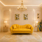 Modern Sofa Set 3 Pieces (Beech Wood, Plywood, Pine) – Color: Mustard Yellow –belfast